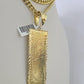 10K Miami Cuban Link Chain 100 Dollar Bill Pendent Charm 6mm 20"-30" Necklace