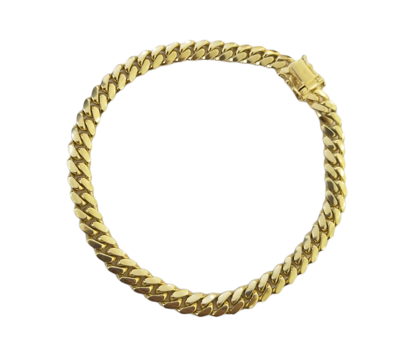 10k Solid Yellow Gold Miami Cuban Link Bracelet 6mm 8" Inch Real 10Kt Men Women