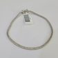 10K Sterling Silver Diamond Bracelet Women Ladies 7" REAL Genuine 925