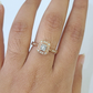 REAL 14k Rose Gold Diamond Ladies Ring Octagonal Shape Women Engagement Wedding
