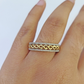 Real 10k Yellow Gold Diamond Mens Ring Band Wedding Genuine Natural