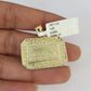 10k Solid Gold Cuban Curb Chain Last Supper Pendant 6mm 20"-30" SET Necklace