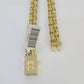 Real 10k Gold Chino ID Chain 9mm 24Inch Yellow Necklace Real gold