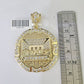 10K Gold Franco Chain Last Supper Charm Length 18-26 inches 3mm REAL Yellow