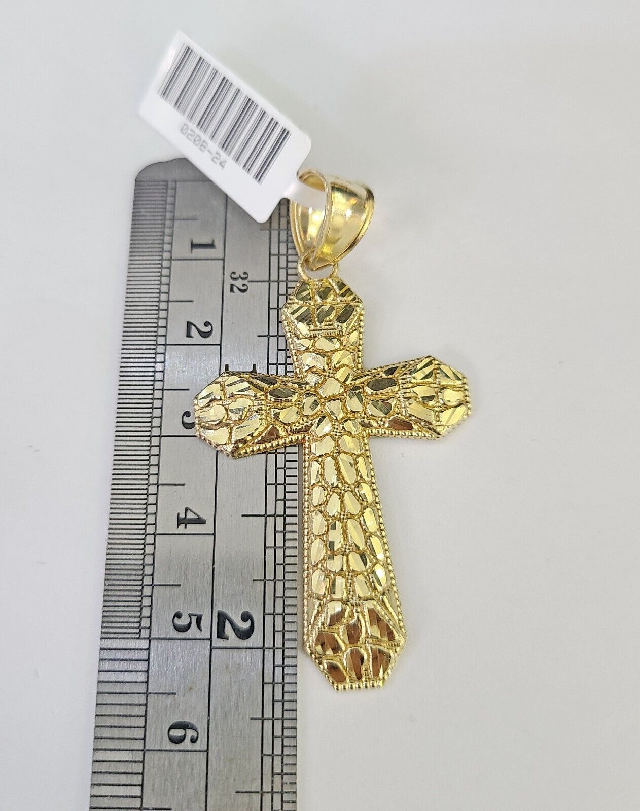 Real 10k Solid Rope Chain Jesus Cross Charm Set 3mm 20"-30" Inch Necklace Gold
