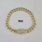 Real 14k Gold Monaco Bracelet 7mm-11mm 8"-8.5" 14kt Yellow