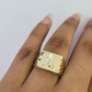 Real 10k Initial A Casual Ring Alphabet Yellow Gold 10kt Genuine