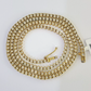 10k Diamond Chain Necklace Yellow Gold Men Women Real Genuine