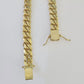 10k Solid Miami Cuban Link Bracelet 10mm 8" Box Lock 10kt Yellow Gold Real