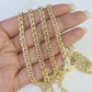 Real 10k Chino ID Chain Necklace Yellow Gold 4mm 16" 18" 20" 22" Genuine