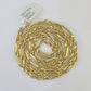 10k Gold Milano Rope chain Solid 4mm 20 Inches Yellow Gold Necklace Real