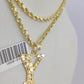 10k Gold Initial Y Charm Rope Chain 16"-26" 2.5mm SET Necklace Alphabet Pendant