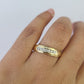 REAL 10k Diamond Ring Ladies Men Trio SET Wedding Engagement Genuine Yellow Gold