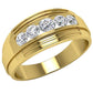 Men 14k White Yellow Rose Gold Wedding Ring Band Genuine 1 CT Round Diamond