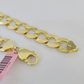 14K Real Yellow Gold Cuban Curb Bracelet Solid 12mm Link 8.5" inch Genuine