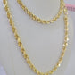 14k Real Solid Rope Chain Yellow Gold 4.5mm 18"-26" Inch Men Women Genuine