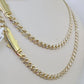 Real 10k Royal Monaco Chain 8mm Diamond Cut 18-26 inches Yellow Gold