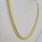 Real 14K Miami Cuban Link Chain Necklace Yellow Gold 24 inch 7mm Mens 14KT