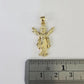 Real 10K Jesus Full Body Pendant Charm Genuine Religious Yellow Gold 1.25"