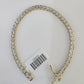 10K Yellow Gold Diamond Bracelet Women Ladies 7" REAL Genuine Gold