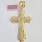 14k Jesus Christ Cross Charm Pendant Yellow Gold REAL Genuine 14kt