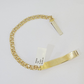 10k Yellow Gold Chino ID Bracelet Size 8" 6mm Inches Box Lock Real 10kt