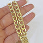 Real 14k Yellow Gold Bracelet Cuban Curb link 7mm 8" & 9 Inch 14 KT Men Women