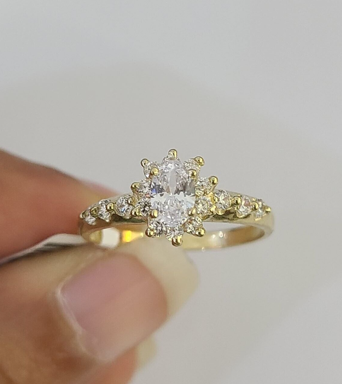 Real 10k Yellow Gold Ring Wedding Engagement Casual 10Kt Genuine