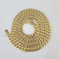 Real 10k Solid Miami Cuban Link Chain Necklace 6mm 7mm 8mm 24 Inches 10kt Gold