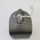 REAL 14k White Gold Diamond Ring Lab Created Ladies Wedding Engagement Genuine