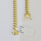 Real 10k Gold Miami Cuban link Bracelet 6mm 7" 7.5" 8" 8.5" 9" 10kt Yellow Gold