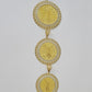 REAL 10k Yellow Gold Charm Centenario Style Coin in Bezel 50 Pesos 1947 For Men