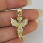 10K Real Praying Hands Charm Pendant Yellow Gold Genuine