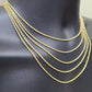 18k Yellow Gold Rope Chain 2mm 16"-24" Inch Real Gold 18kt All Sizes