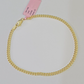 14K Yellow Gold Miami Cuban Bracelet 8" Inch 3mm Box Clasp Real Genuine