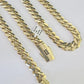 Real 10k Royal Monaco Chain 9mm 20-30 inches Necklace Yellow Gold Box Clasp