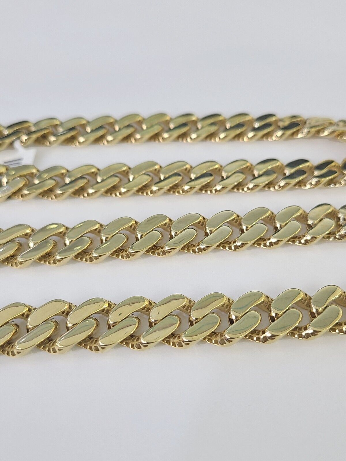 Real 10K Royal Monaco Chain Box Clasp 13mm Gold Necklace 10Kt 24" Genuine