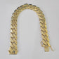 Real 10K Royal Monaco Bracelet Yellow Gold 9" Box Clasp 13mm Genuine