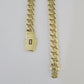 Real 10k Royal Monaco Chain 7mm 18-26 inches Necklace Yellow Gold Box Clasp