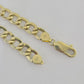 10k Cuban Link ID Bracelet 9" Lobster Clasp Real 10Kt Yellow Gold