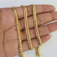 18k Solid Miami Cuban Necklace Chain Yellow Gold 4mm 26" Inch Genuine Real