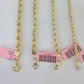 Real 14k Gold Rope Chain Necklace 3mm-6mm 20"-26" Inch Men Women Yellow 14kt