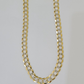 14k Yellow Gold chain Solid Necklace Cuban Curb Link REAL 8mm 20" - 30 Inch Mens