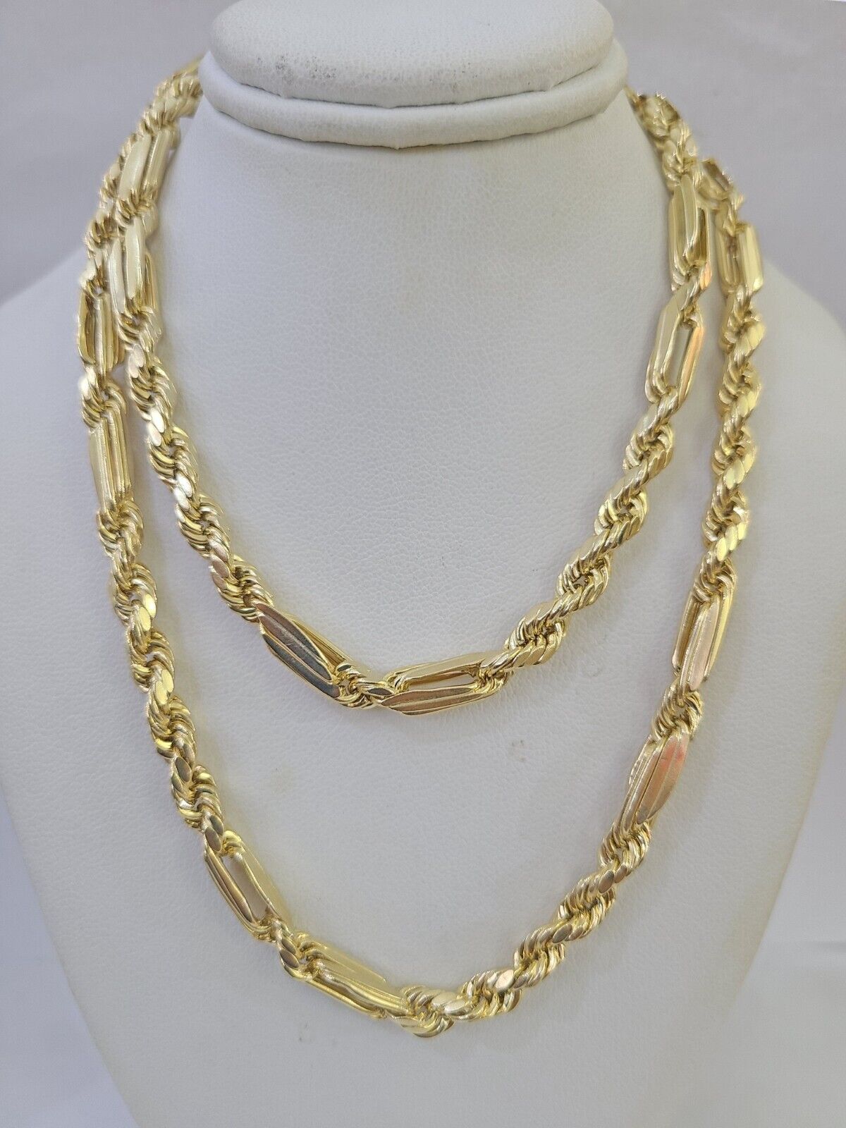 Real 10k Milano Rope Chain Necklace Yellow Gold 5mm 20" 22" 24" 26" 28" Genuine