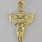 10K Real Praying Hands Charm Pendant Yellow Gold Genuine