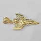 10K Real Praying Hands Charm Pendant Yellow Gold Genuine