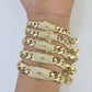 Real 14k Gold Monaco Bracelet 7mm-11mm 8"-8.5" 14kt Yellow