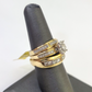 REAL 10k Diamond Ring Yellow Gold Ladies Men Trio SET Wedding Engagement Genuine