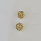 14k Diamond Flower Earrings Yellow gold Real Screw-Back Women Men Studs