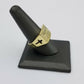 REAL 10k Yellow Gold Last Supper Ring Cross Design Men's Ring, All Sizes